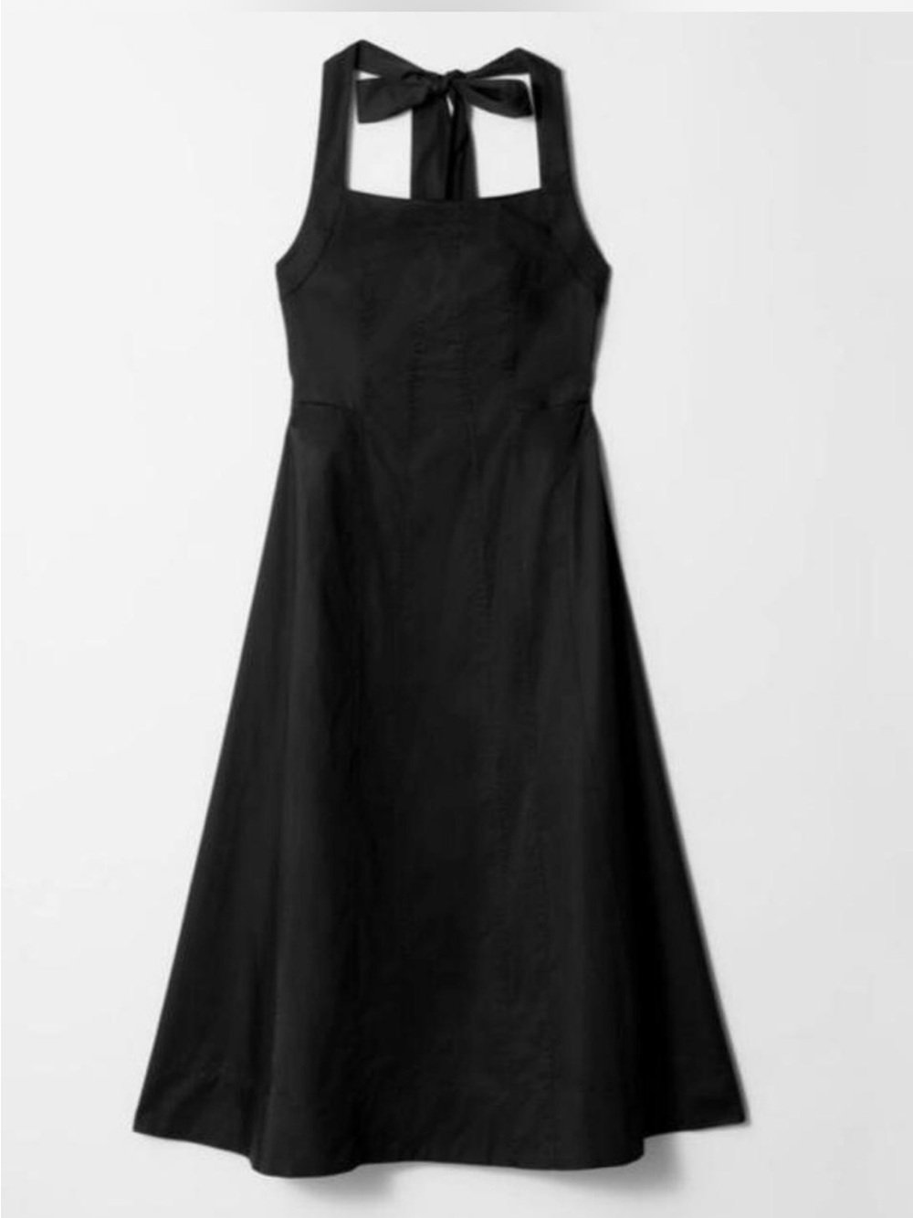 & Other Stories black halter neck midi dress in a US 8